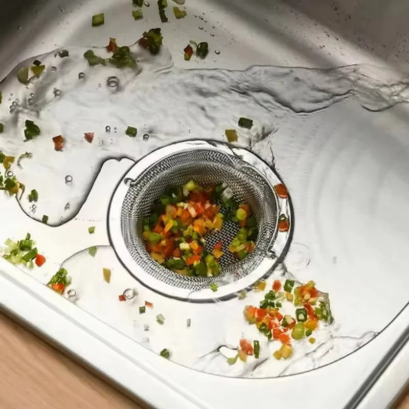 Stainless Steel Kitchen Sink Filter, Garbage Food Residue/Hair Catcher, Keep Your Bathtub