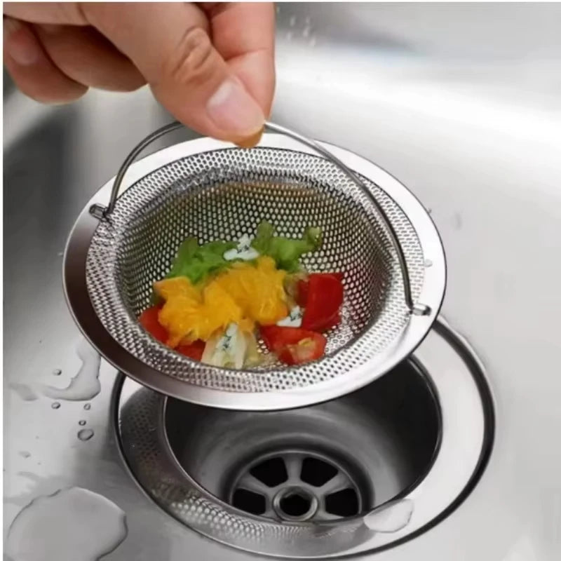 Stainless Steel Kitchen Sink Filter, Garbage Food Residue/Hair Catcher, Keep Your Bathtub