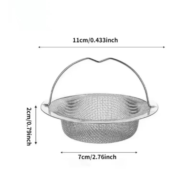 Stainless Steel Kitchen Sink Filter, Garbage Food Residue/Hair Catcher, Keep Your Bathtub
