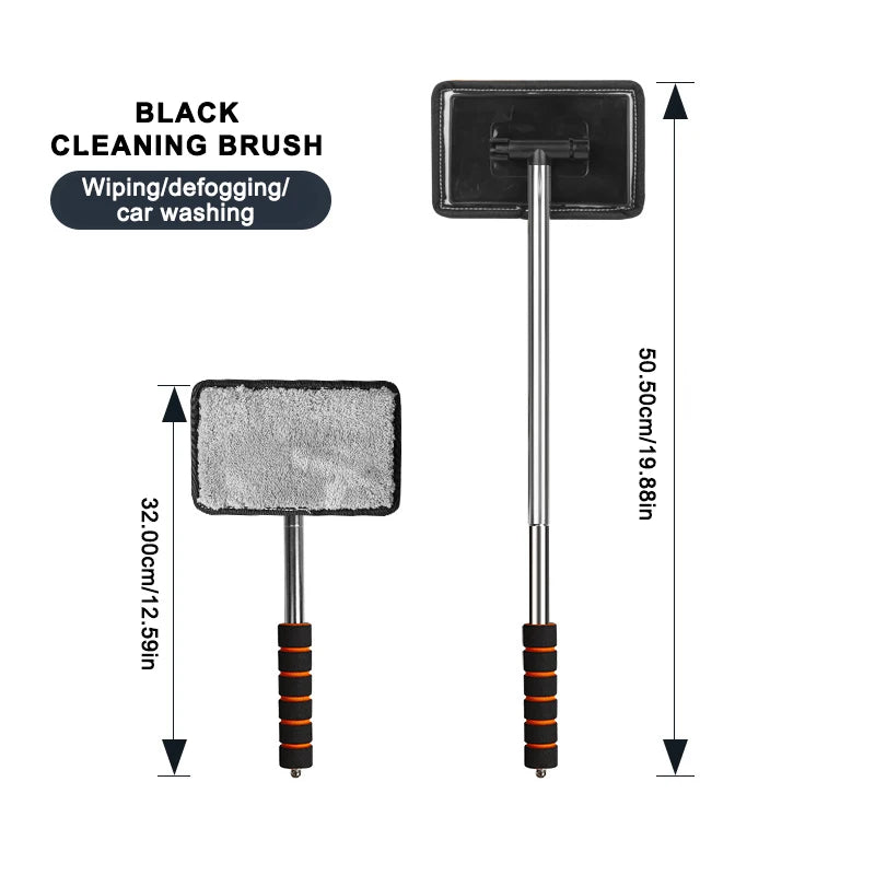 Automobile Windshield Water Scraping Telescopic Automobile Glass Wiper Auto Cleaning Tools Window Cleaning Brush Cleaning Cloth