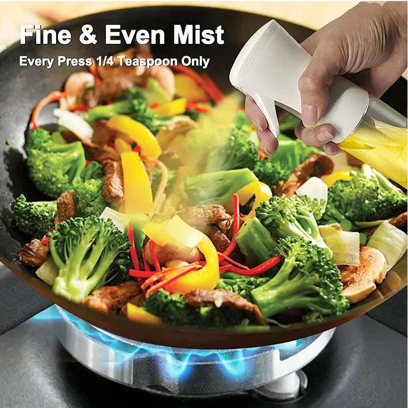 200/300/500ml Oil Spray Bottle BBQ Cooking Olive Oil Sprayer Plastic Baking Oil Spray Empty Bottle Vinegar Bottle Or  Oil brush
