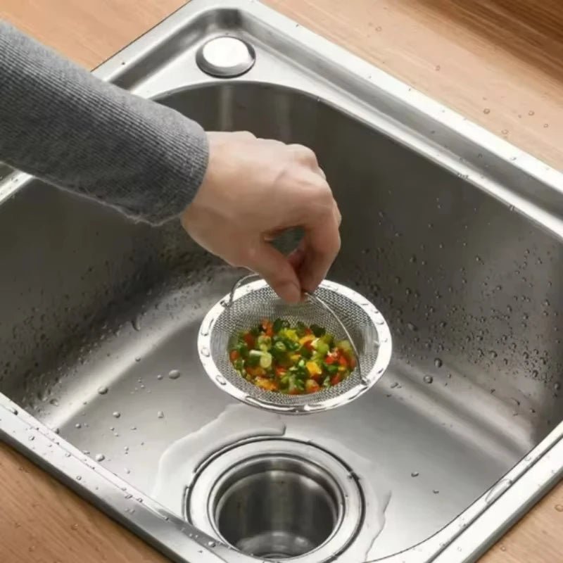 Stainless Steel Kitchen Sink Filter, Garbage Food Residue/Hair Catcher, Keep Your Bathtub